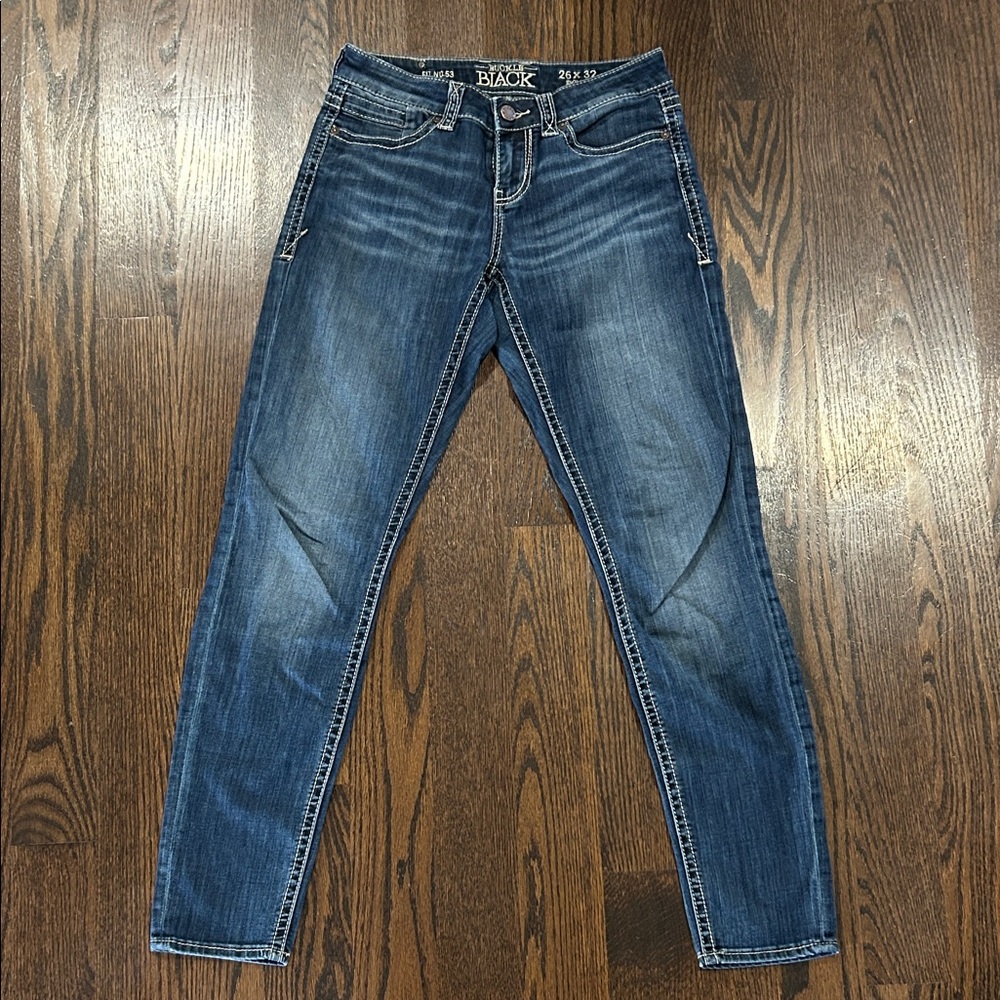 Buckle Black Women’s Dark Blue Skinny Jeans Fit No. 53 - Sz 26x32